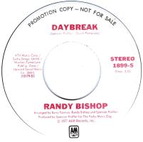 Randy Bishop: Daybreak US promo 7-inch