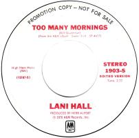 Lani Hall: Too Many Mornings US promo 7-inch