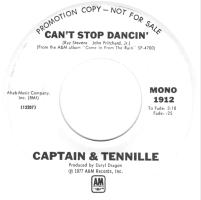 Captain & Tennille: Can't Stop Dancin' US promo 7-inch