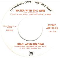 Joan Armatrading: Water With the Wine US promo 7-inch