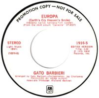 Gato Barbieri: Europa US promo 7-inch