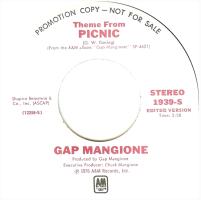 Gap Mangione: Picnic US promo 7-inch