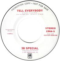 38 Special: Tell Everybody US promo 7-inch