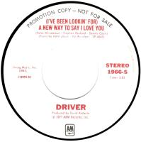 Driver: A New Way to Say I Love You US promo 7-inch