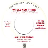 Billy Preston: Whole New Thing US promo 7-inch