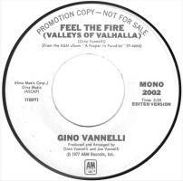 Gino Vannelli : Feel the Fire US promo 7-inch