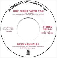 Gino Vannelli: One Night With You US promo 7-inch