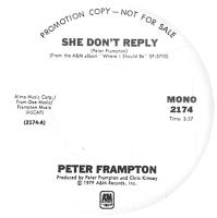 Peter Frampton: She Don't Reply US promo 7-inch