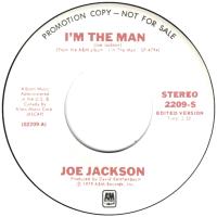 Joe Jackson: I'm the Man US promo 7-inch