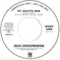 Joan Armatrading: He Wants Her US promo 7-inch