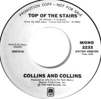 Collins & Collins: Top Of the Stairs US promo 7-inch