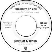 Booker T. Jones: The Best Of You US promo 7-inch