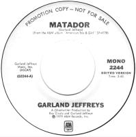 Garland Jeffreys: Matador US promo 7-inch