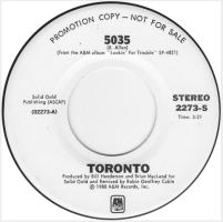 Toronto: 5035 US promo 7-inch