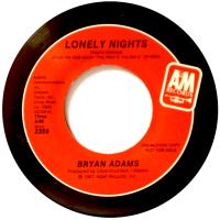Bryan Adams: Lonely Nights US promo 7-inch