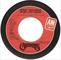 Carpenters: Back In My Life Again US promo 7-inch
