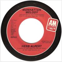 Herb Alpert: Manhattan Melody US promo 7-inch