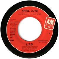 L.T.D.: April Love US promo 7-inch