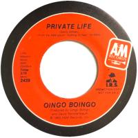 Oingo Boingo: Private Life US promo 7-inch