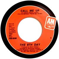 8th Day: Call Me Up US 7-inch