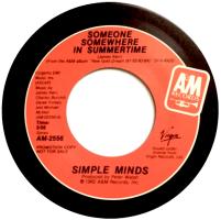 Simple Minds: Someone Somewhere In Summertime US promo 7-inch