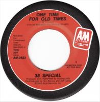 38 Special: One Time For Old Times US promo 7-inch