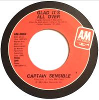 Captain Sensible: Glad It's All Over US 7-inch