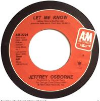 Jeffrey Osborne: Let Me Know US 7-inch