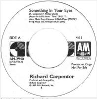 Richard Carpenter: Something In Your Eyes US promo 7-inch