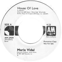 Maria Vidal: House Of Love US promo 7-inch