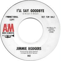 Jimmie Rodgers: I'll Say Goodbye US promo 7-inch