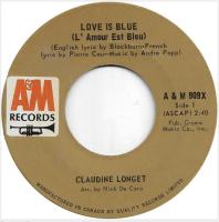 Claudine Longet: Love Is Blue Canada 7-inch