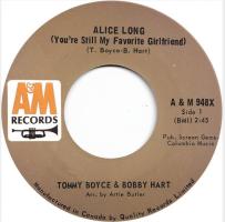Tommy Boyce & Bobby Hart: Alice Long Canada 7-inch