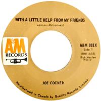 Joe Cocker: With a Little Help From My Friends Canada 7-inch