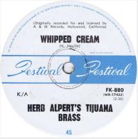 Herb Alpert & the Tijuana Brass: Whipped Cream New Zealand 7-inch