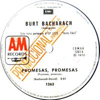 Burt Bacharach: Promises, Promises Argentina promo 7-inch