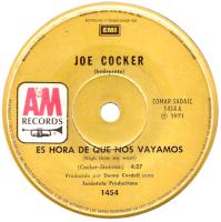 Joe Cocker: High Time We Went Argentina 7-inch