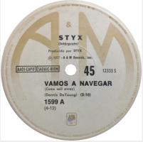 Styx: Come Sail Away Argentina 7-inch