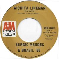 Sergio Mendes & Brasil '66: Wichita Lineman Canada 7-inch