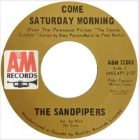 Sandpipers: Come Saturday Morning Canada 7-inch