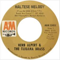 Herb Alpert & the Tijuana Brass: Maltese Melody Canada 7-inch