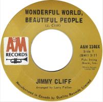 Jimmy Cliff: Wonderful World, Beautiful People Canada 7-inch