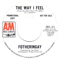 Fotheringay: The Way I Feel Canada promo 7-inch