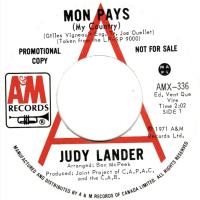 Judy Lander: Mon Pays Canada promo 7-inch
