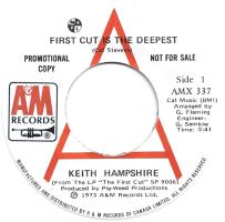 Keith Hampshire: First Cut Is the Deepest Canada promo 7-inch