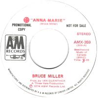 Bruce Miller: Anna-Marie Canada promo 7-inch