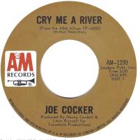 Joe Cocker: Cry Me a River Canada 7-inch