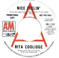 Rita Coolidge: Nice Feelin' Canada promo 7-inch