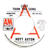 Hoyt Axton: Less Than the Song Canada promo 7-inch