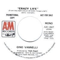 Gino Vannelli: Crazy Life Canada promo 7-inch